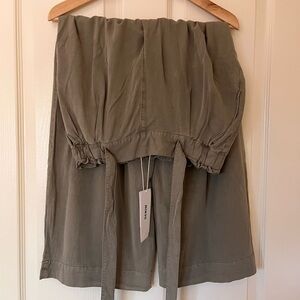 NWT H&M Olive Green Women's wide leg pants - Size US 6